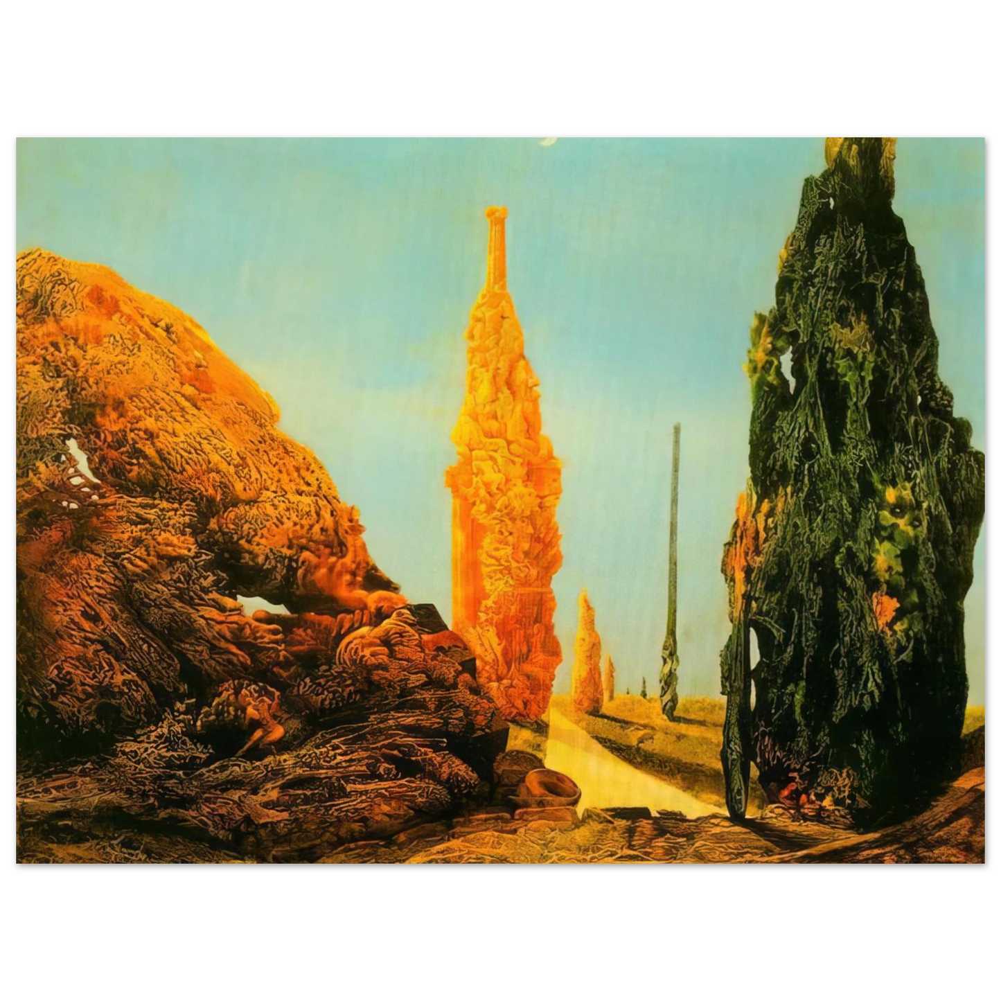 Max Ernst - Lone Tree and United Trees Fine Art Poster - Default Title