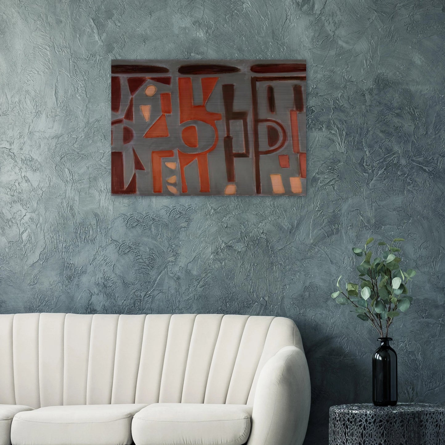 Conversation - 2009 United States - Will Barnet Brushed Aluminum Print - 70x100 cm / 28x40 inches | Will Barnet Aluminum Print | Will Barnet Prints