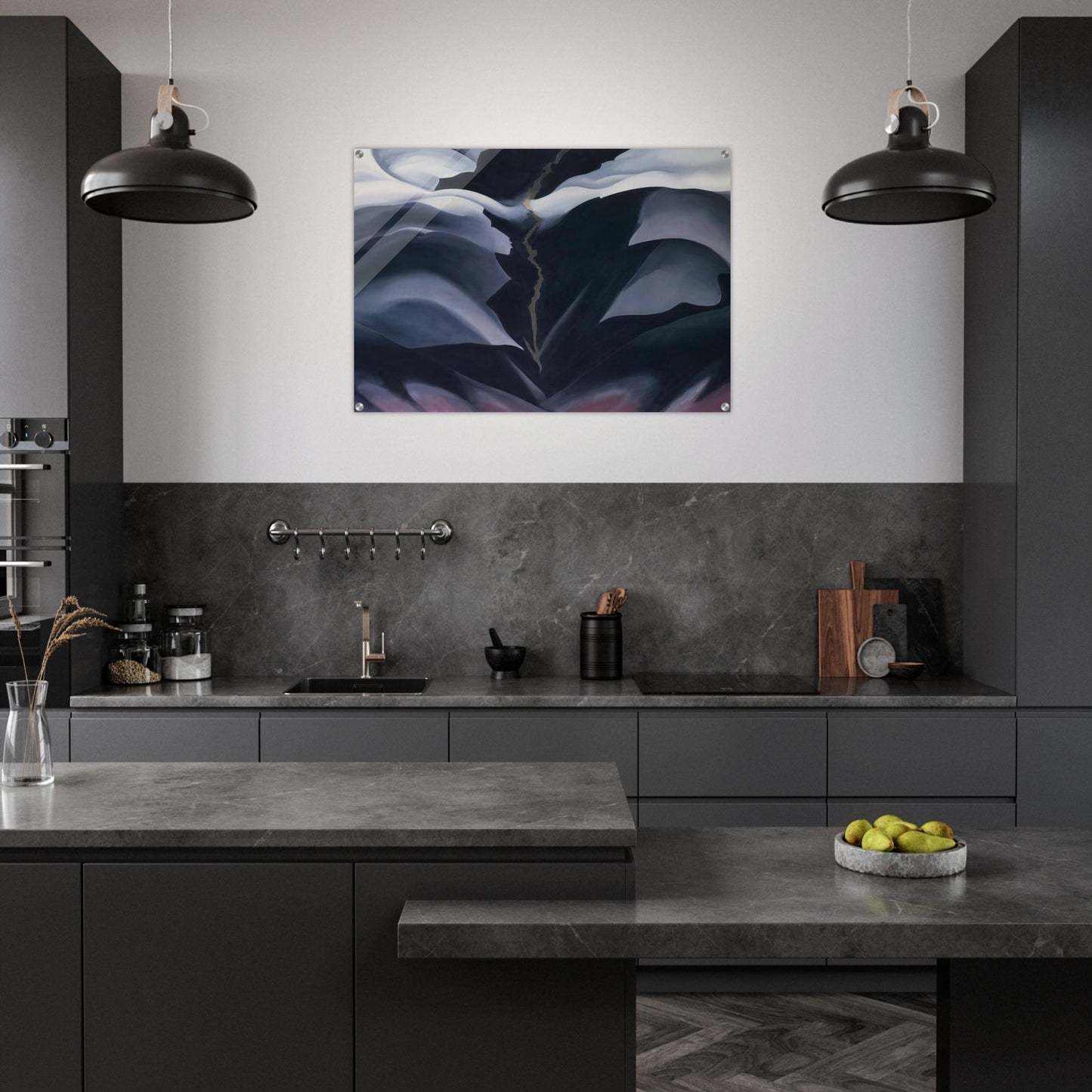 Black Place II - Georgia O'Keeffe Acrylic Print - 70x100 cm / 28x40″ inches