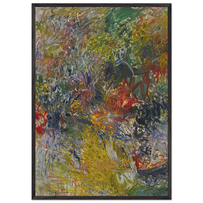 ROSELAND 1959 - Milton Resnick 70x100 cm / 28x40 inches Framed Art Print – Black Wooden Frame