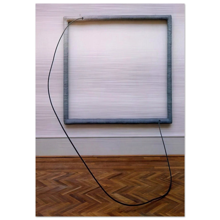 HANG UP 1966 - Eva Hesse Brushed Aluminum Print - 70x100 cm / 28x40 inches | Eva Hesse Aluminum Print | Eva Hesse Prints