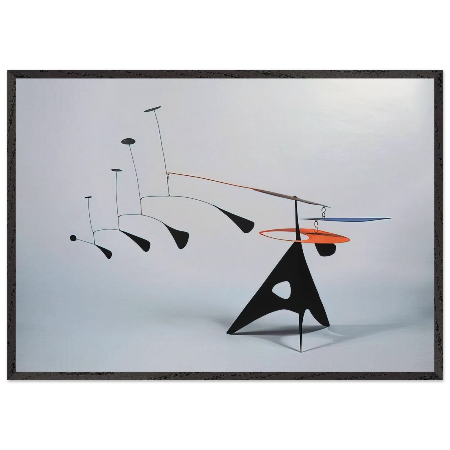 BLUE FEATHER 1948 - Alexander Calder Framed Art Print – Black Wooden Frame - Default Title - -Framed Art Print