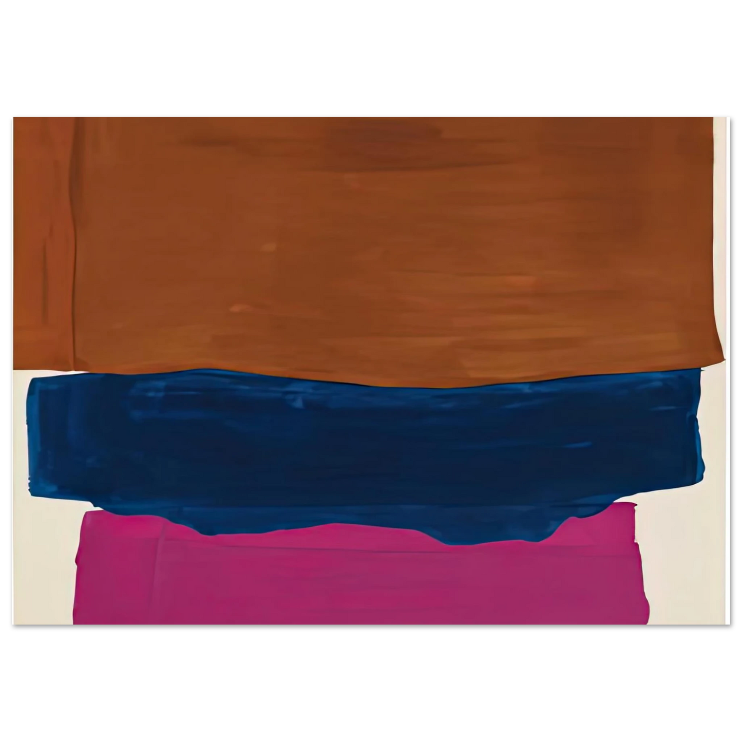 Helen Frankenthaler - Indian Summer, 1967- Wall Art - 30x40 cm / 12x16 inches - Premium Wooden Framed Poster With Fine Art Paper - Wood frame