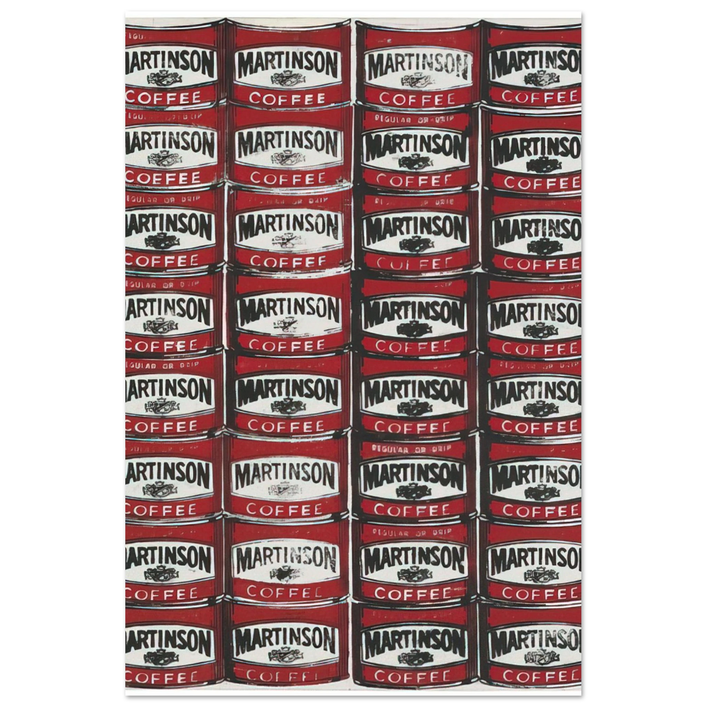 Andy Warhol - Martinson Coffee Fine Art Poster - 40x60 cm / 16x24 inches