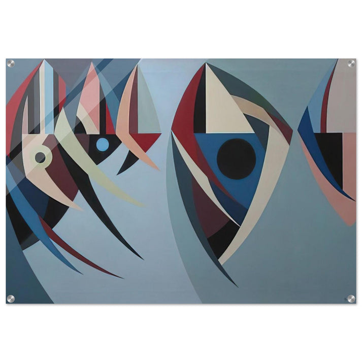 Untitled - 1956 - Karl Benjamin Acrylic Print - 70x100 cm / 28x40″ inches