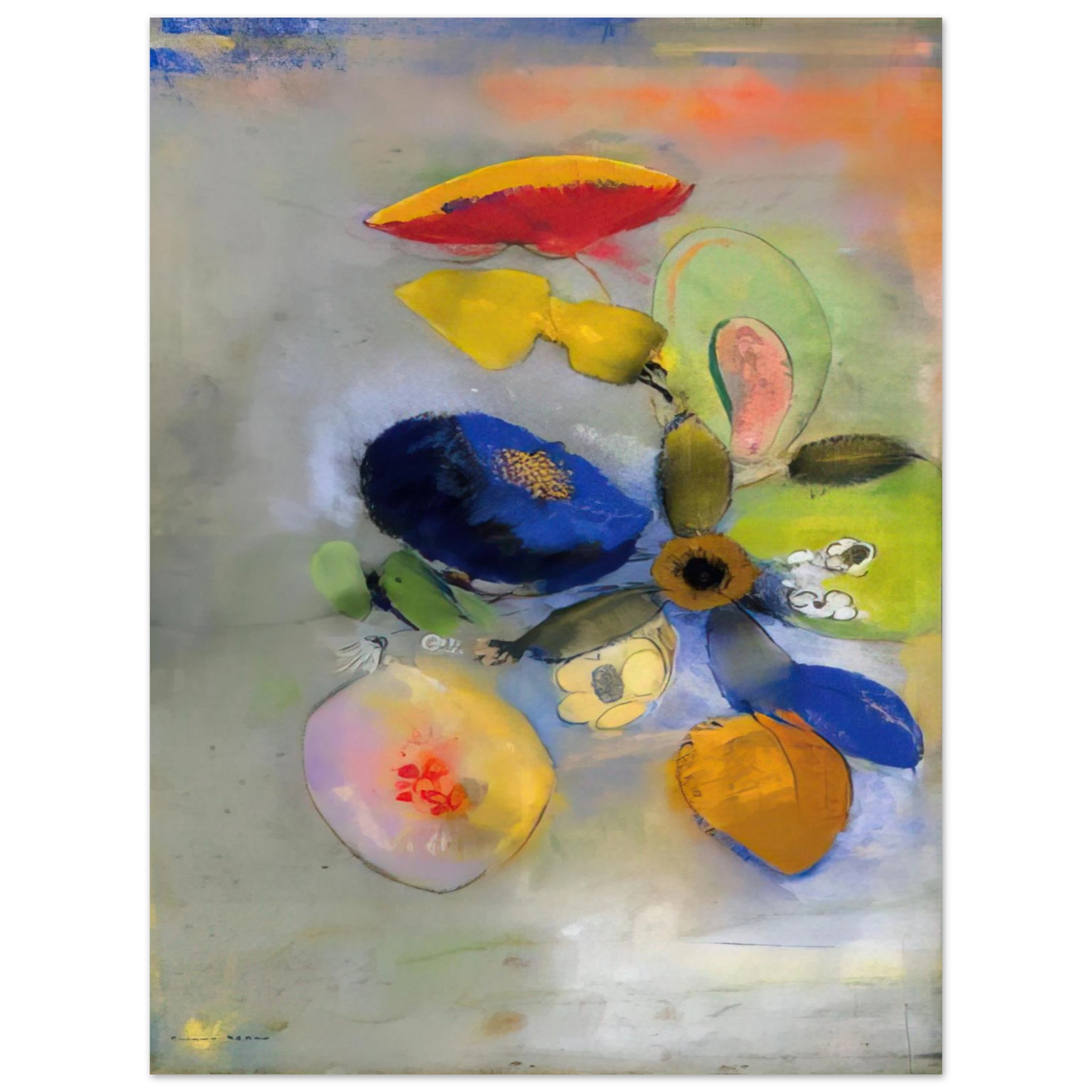 Odilon Redon - FLOWERS 3 Fine Art Poster - Default Title