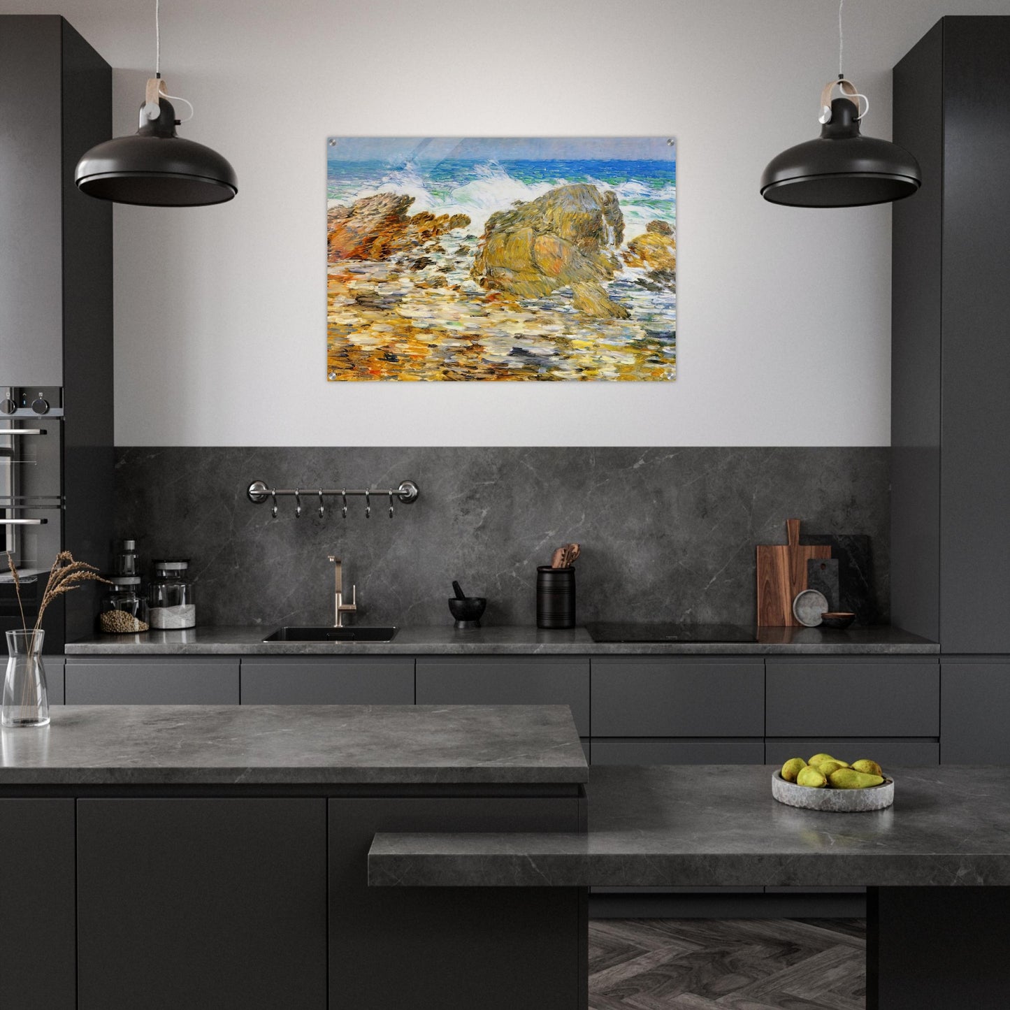 Surf, Appledore - Childe Hassam Acrylic Print - 70x100 cm / 28x40″ inches