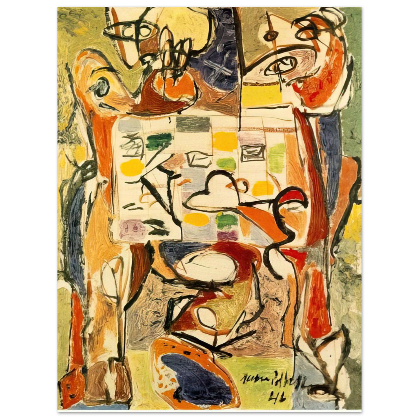 Jackson Pollock - THE TEA CUP Fine Art Poster - Default Title
