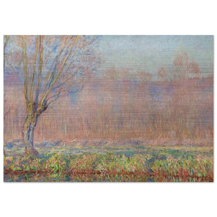 The Willows - claude monet Brushed Aluminum Print - 70x100 cm / 28x40 inches | claude monet Aluminum Print | claude monet Prints