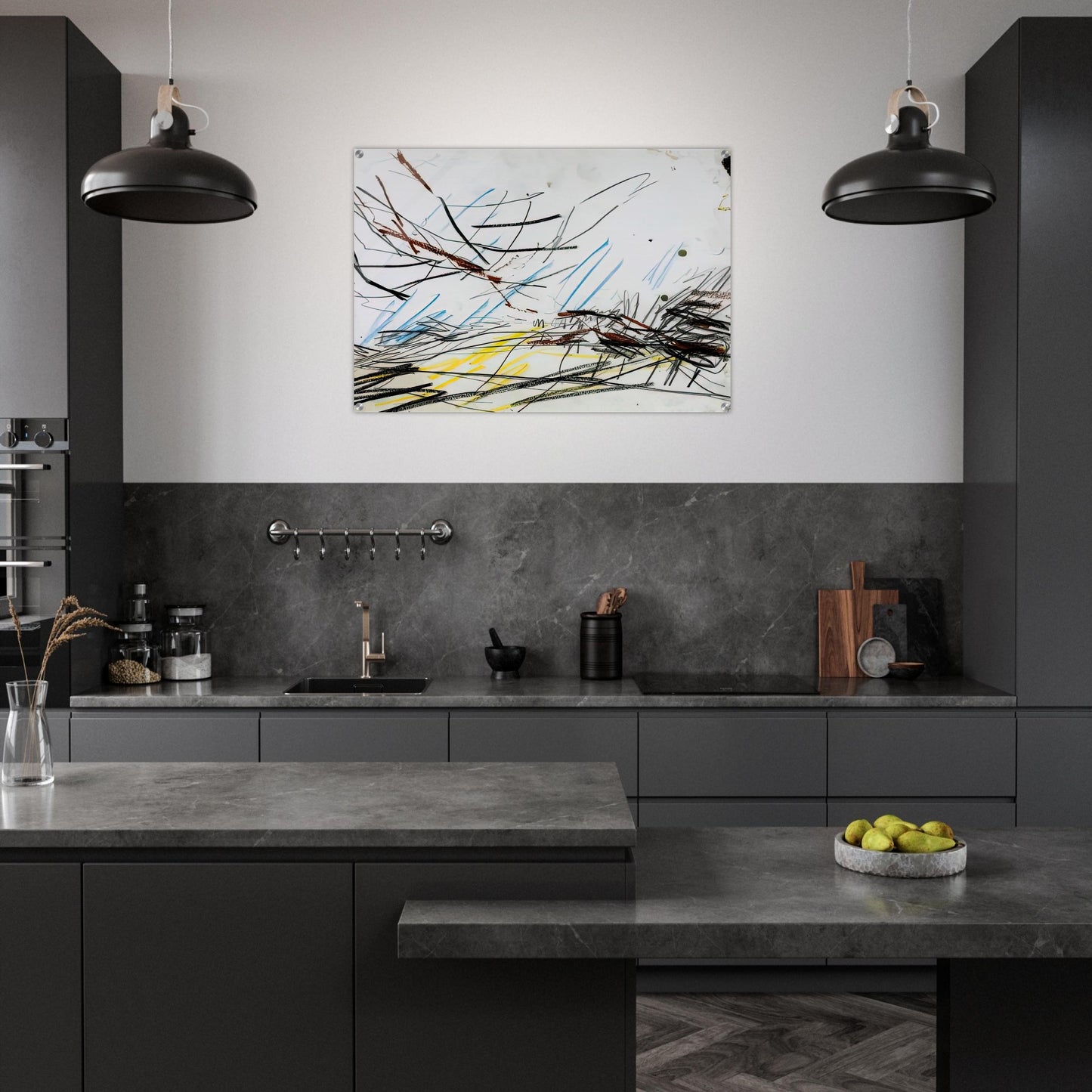 WORKING DRAWING FOR PRIMROSE HILL 1 - Frank Auerbach Acrylic Print - 70x100 cm / 28x40″ inches