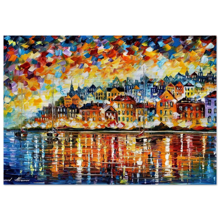 Leonid Afremov - Leonid Afremov Brushed Aluminum Print - 70x100 cm / 28x40 inches | Leonid Afremov Aluminum Print | Leonid Afremov Prints