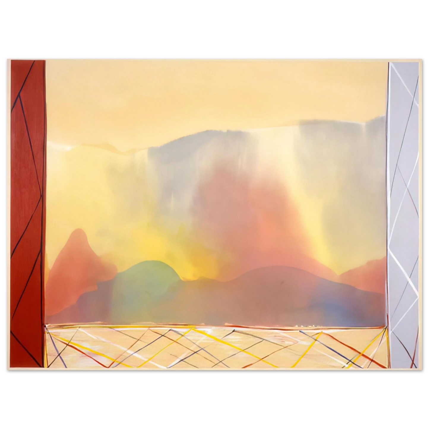 Ronnie Landfield - Sun In The East - 1988 Fine Art Poster - Default Title