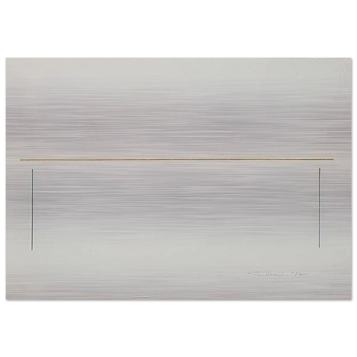 Untitled - 1974 - Fred Sandback Brushed Aluminum Print - 70x100 cm / 28x40 inches | Fred Sandback Aluminum Print | Fred Sandback Prints