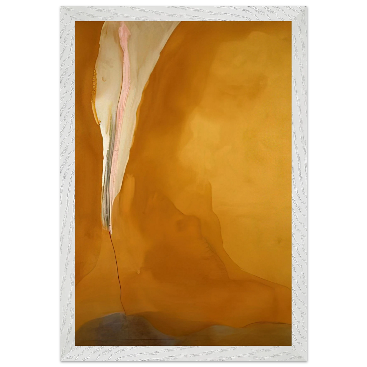 Helen Frankenthaler - Coral Wedge - 1972 Wall art - A2 (42 x 59.4 cm) - Premium Wooden Framed Poster With Fine Art Paper - Wood frame