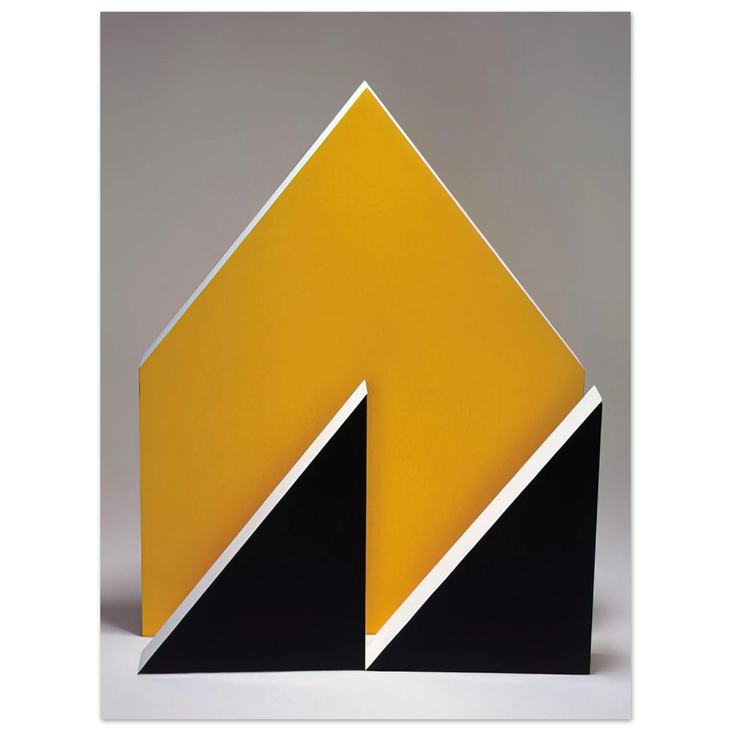 Lygia Pape - Sculpture. Black and Yellow - 1965 Fine Art Poster - Default Title