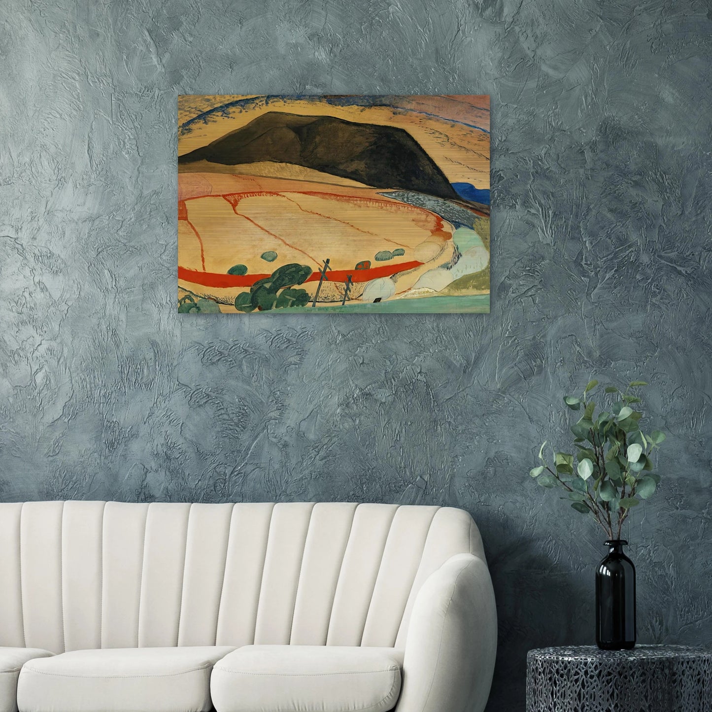 Black Mountain - 1931 - Grace Cossington Smith Brushed Aluminum Print - 70x100 cm / 28x40 inches | Grace Cossington Smith Aluminum Print | Grace Cossington Smith Prints