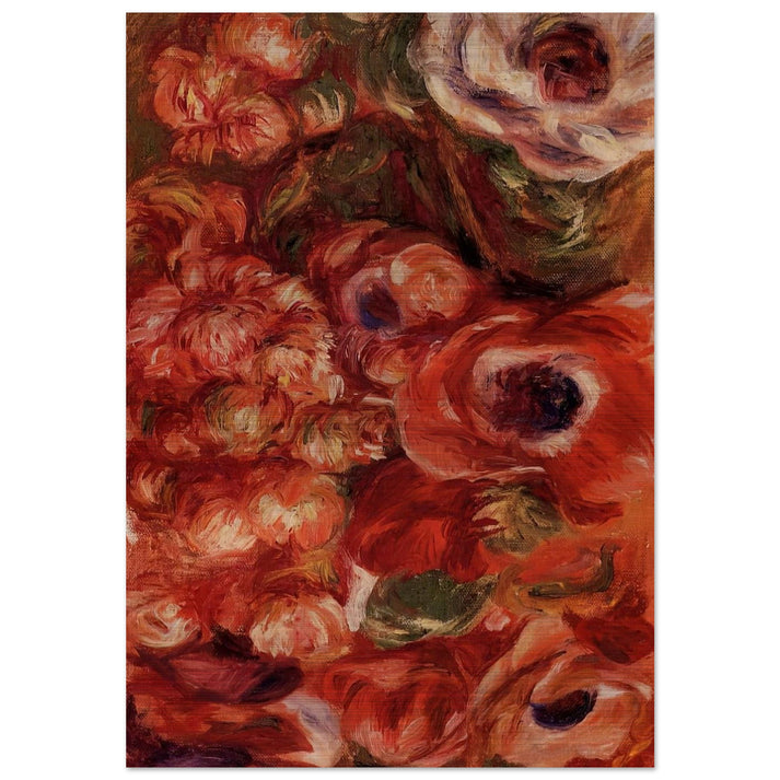 Anemonies - Pierre-Auguste Renoir Brushed Aluminum Print - 70x100 cm / 28x40 inches | Pierre-Auguste Renoir Aluminum Print | Pierre-Auguste Renoir Prints