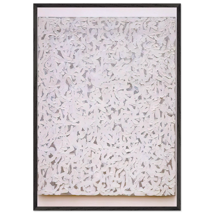 Points - Robert Ryman 70x100 cm / 28x40 inches Framed Art Print – Black Wooden Frame