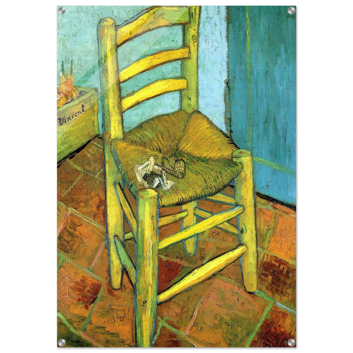 Van Gogh's Chair - Vincent van Gogh Acrylic Print - 70x100 cm / 28x40″ inches