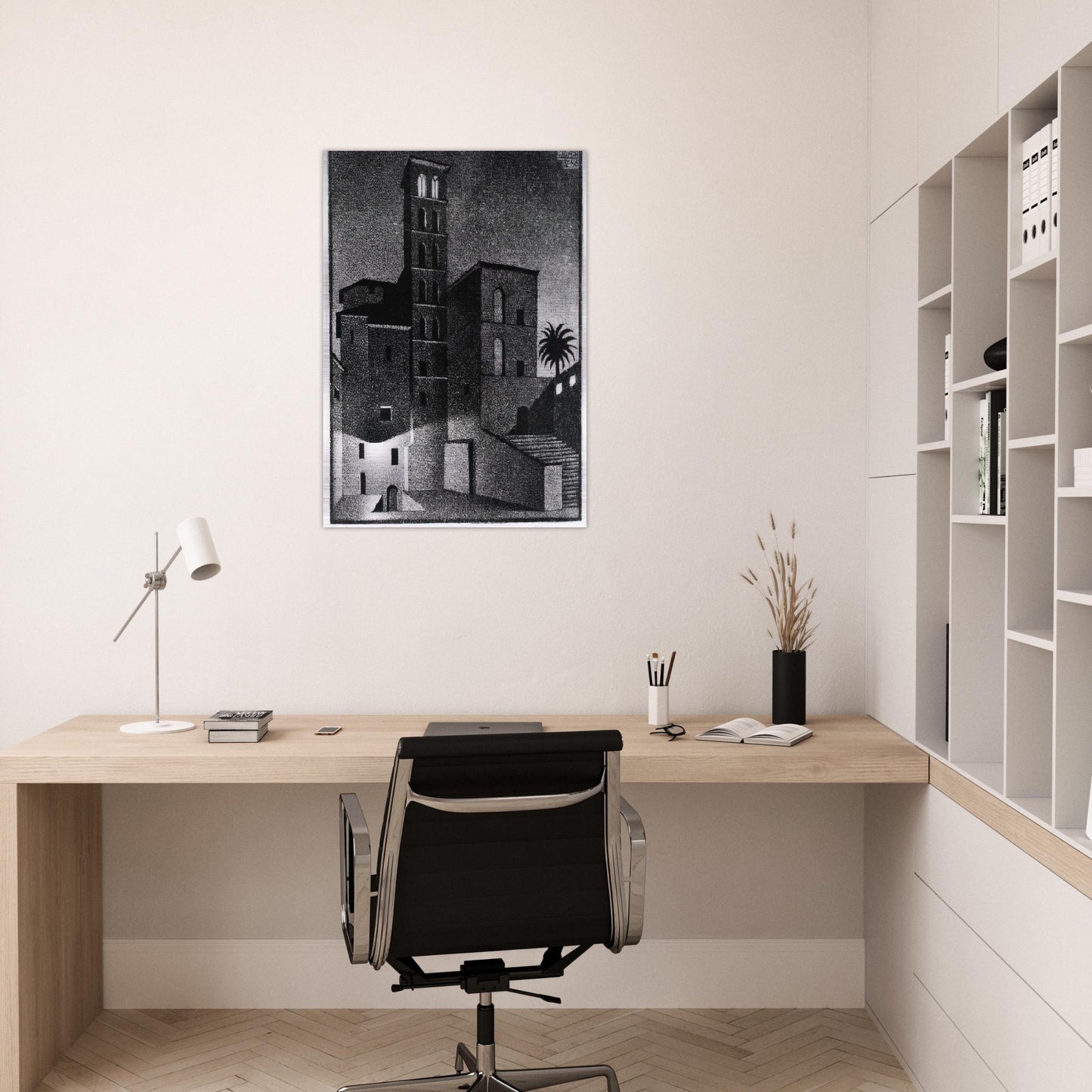 ESCHER (27) - MC Escher Brushed Aluminum Print - 70x100 cm / 28x40 inches | MC Escher Aluminum Print | MC Escher Prints