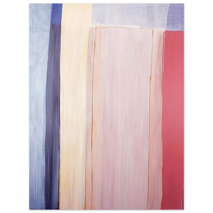 Ronnie Landfield - Trains and Oceans - 1973 75x100 cm / 30x40inches Fine Art Poster