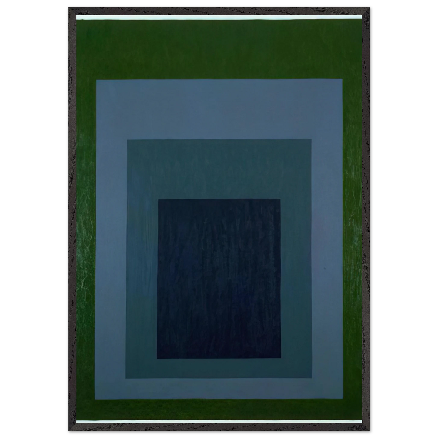 HOMAGE TO THE SQUARE 1966 - Josef Albers 70x100 cm / 28x40 inches Framed Art Print – Black Wooden Frame
