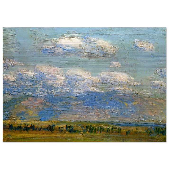 Mountain Home, Idaho - Childe Hassam Brushed Aluminum Print - 70x100 cm / 28x40 inches | Childe Hassam Aluminum Print | Childe Hassam Prints