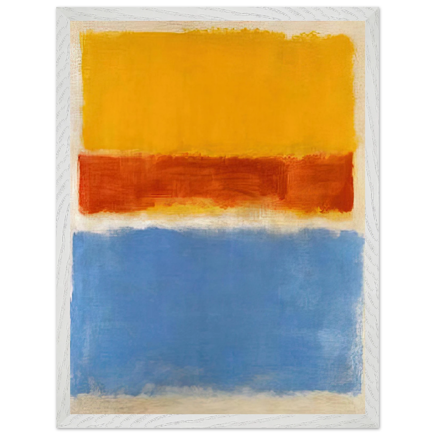 Mark Rothko - Untitled Yellow, Red and Blue - 1953 Wall Art - 60x80 cm / 24x32 inches - Premium Wooden Framed Poster With Fine Art Paper-canvas - Black frame