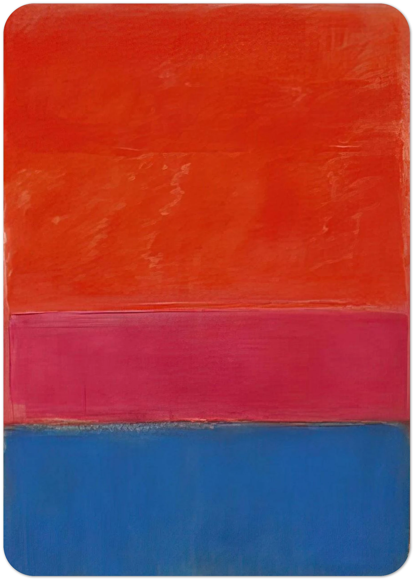 No. 1 Royal Red and Blue - 1954 By Mark Rothko Pack of 10 Post Cards | Mark Rothko Post Cards | A6 (10.5 x 14.8 cm) - 4.1 x 5.8 inches