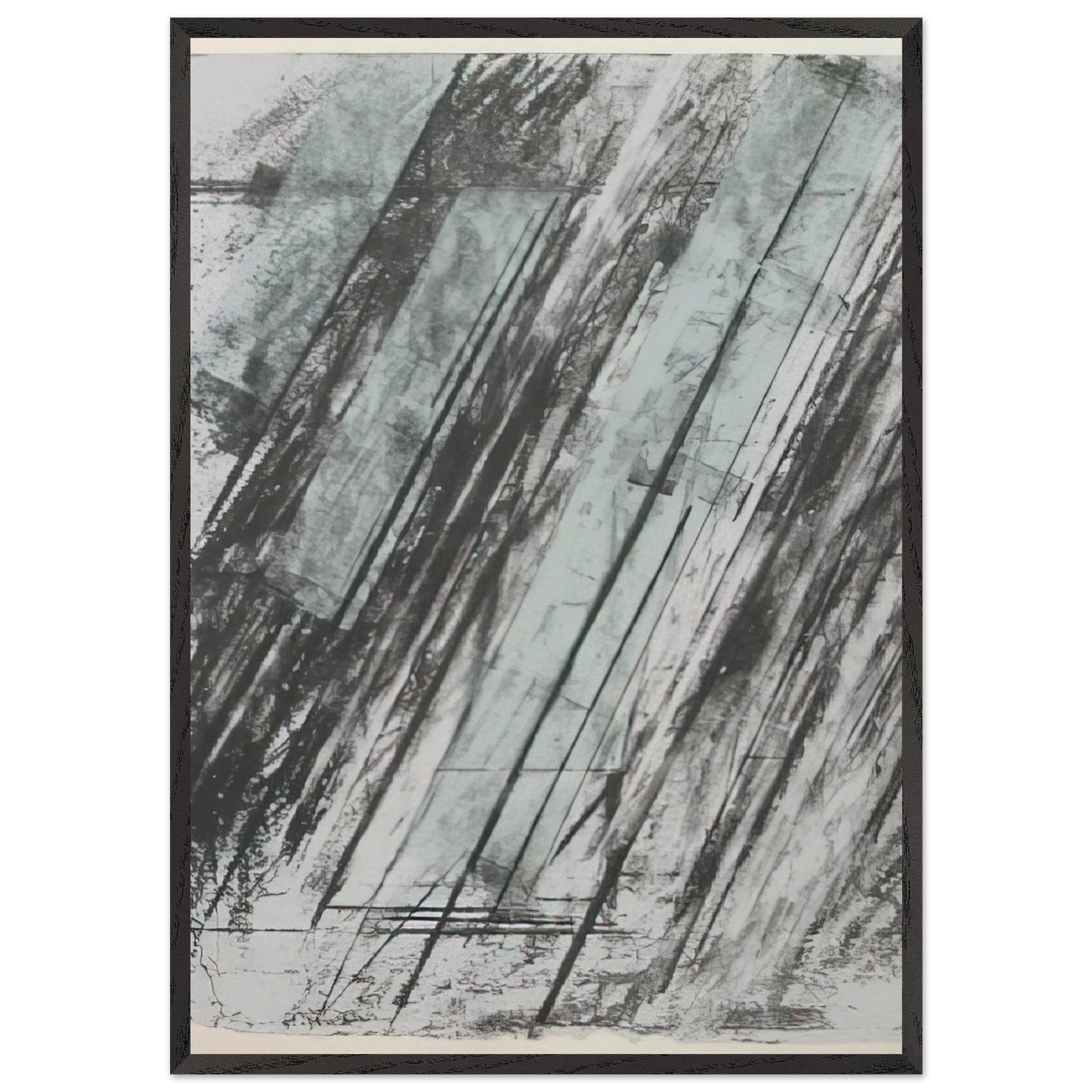 Untitled Bastian 38 - Cy Twombly Framed Art Print – Black Wooden Frame - Default Title - -Framed Art Print