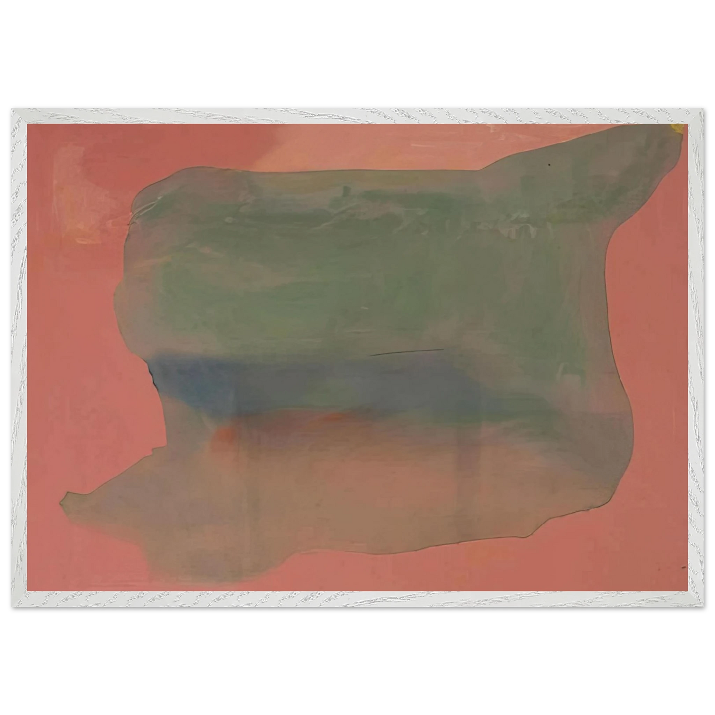 Helen Frankenthaler - Yearning - 1973 Wall art - 28x43 cm / XL (11x17 inches) - Premium Wooden Framed Poster With Fine Art Paper - Wood frame