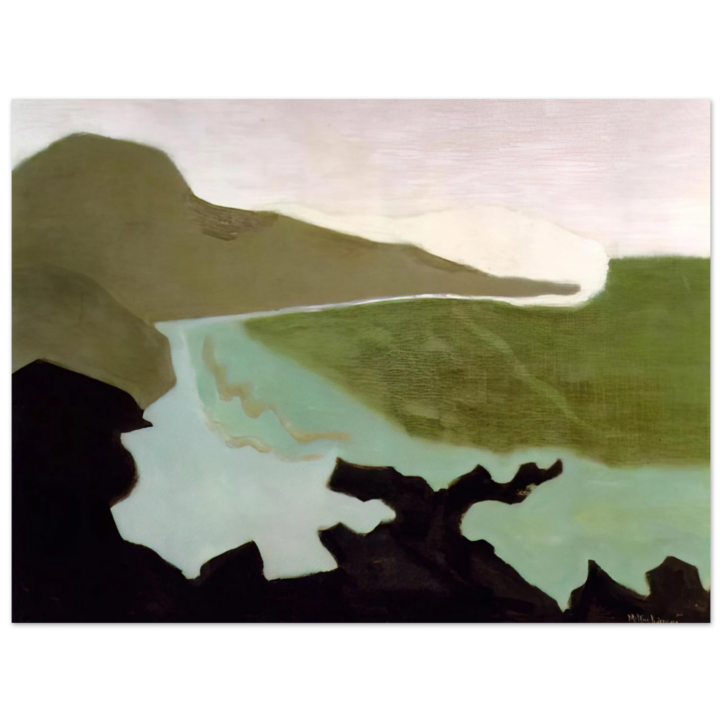 Milton Avery - Green Sea - 1954 Fine Art Poster - Default Title