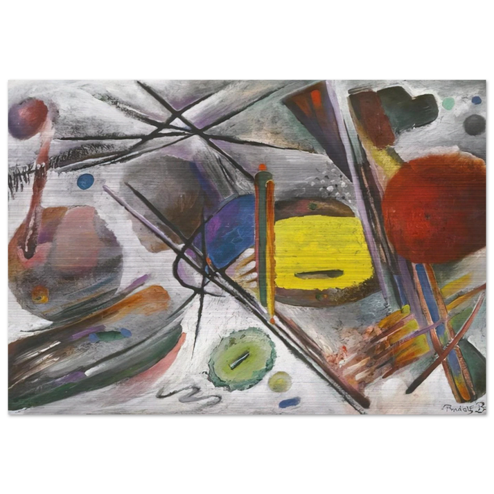 UNTITLED 1919 - Rudolf Bauer Brushed Aluminum Print - 70x100 cm / 28x40 inches | Rudolf Bauer Aluminum Print | Rudolf Bauer Prints