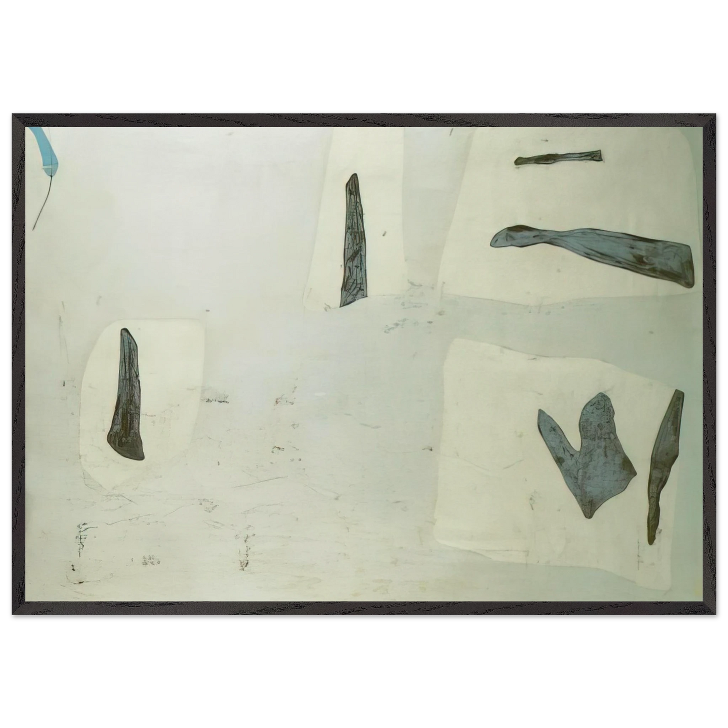 Abstract Composition N7 - Salvador Dali Framed Art Print – Black Wooden Frame - Default Title - -Framed Art Print