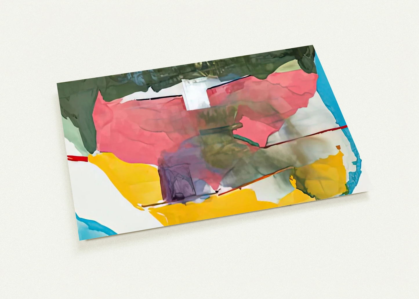 Off White Square, 1973- By Helen Frankenthaler Pack of 10 Post Cards | Helen Frankenthaler Post Cards | A6 (10.5 x 14.8 cm) - 4.1 x 5.8 inches