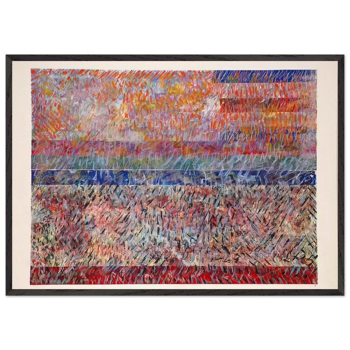 St Albans - Sam Gilliam 70x100 cm / 28x40 inches Framed Art Print – Black Wooden Frame
