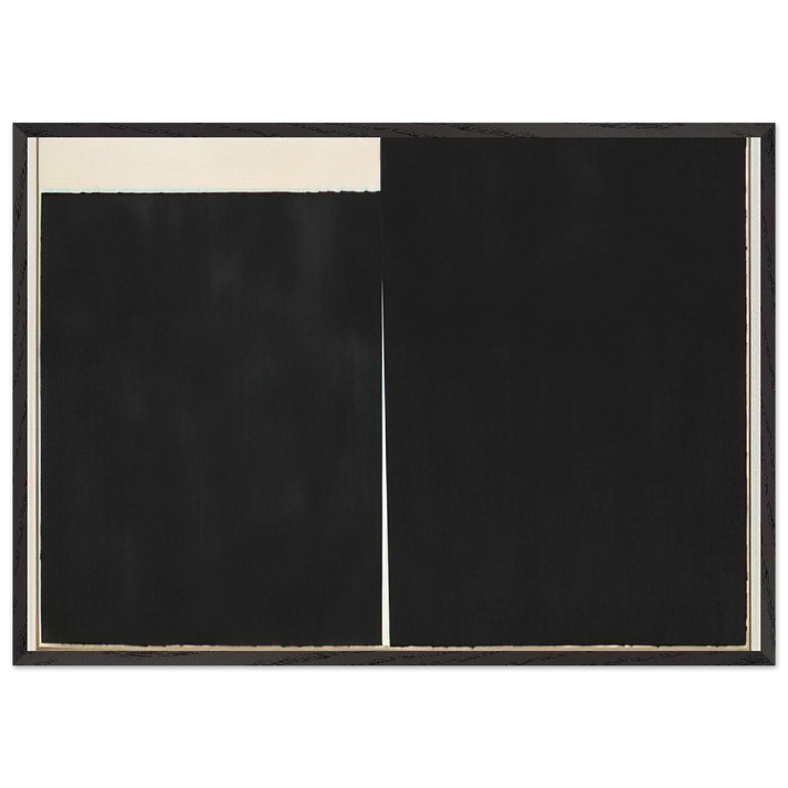 NO MANDATORY PATRIOTISM 1989 - Richard Serra 70x100 cm / 28x40 inches Framed Art Print – Black Wooden Frame