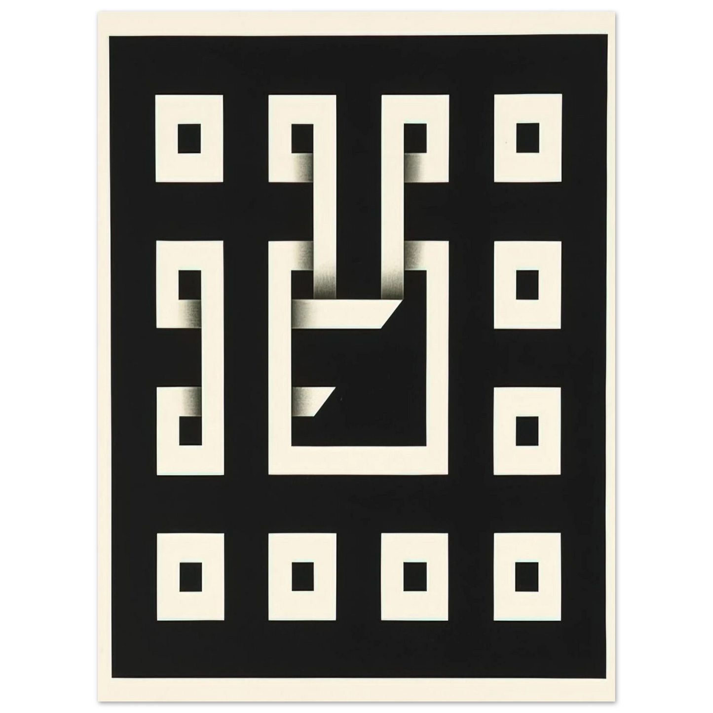 Omar Rayo - Clandestine Game XI - 1968 Fine Art Poster - Default Title