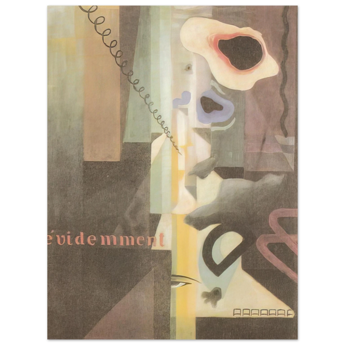 Julius Evola - Composizione Paesaggio Dada n. 3 o n. 2 - 1921 75x100 cm / 30x40inches Fine Art Poster
