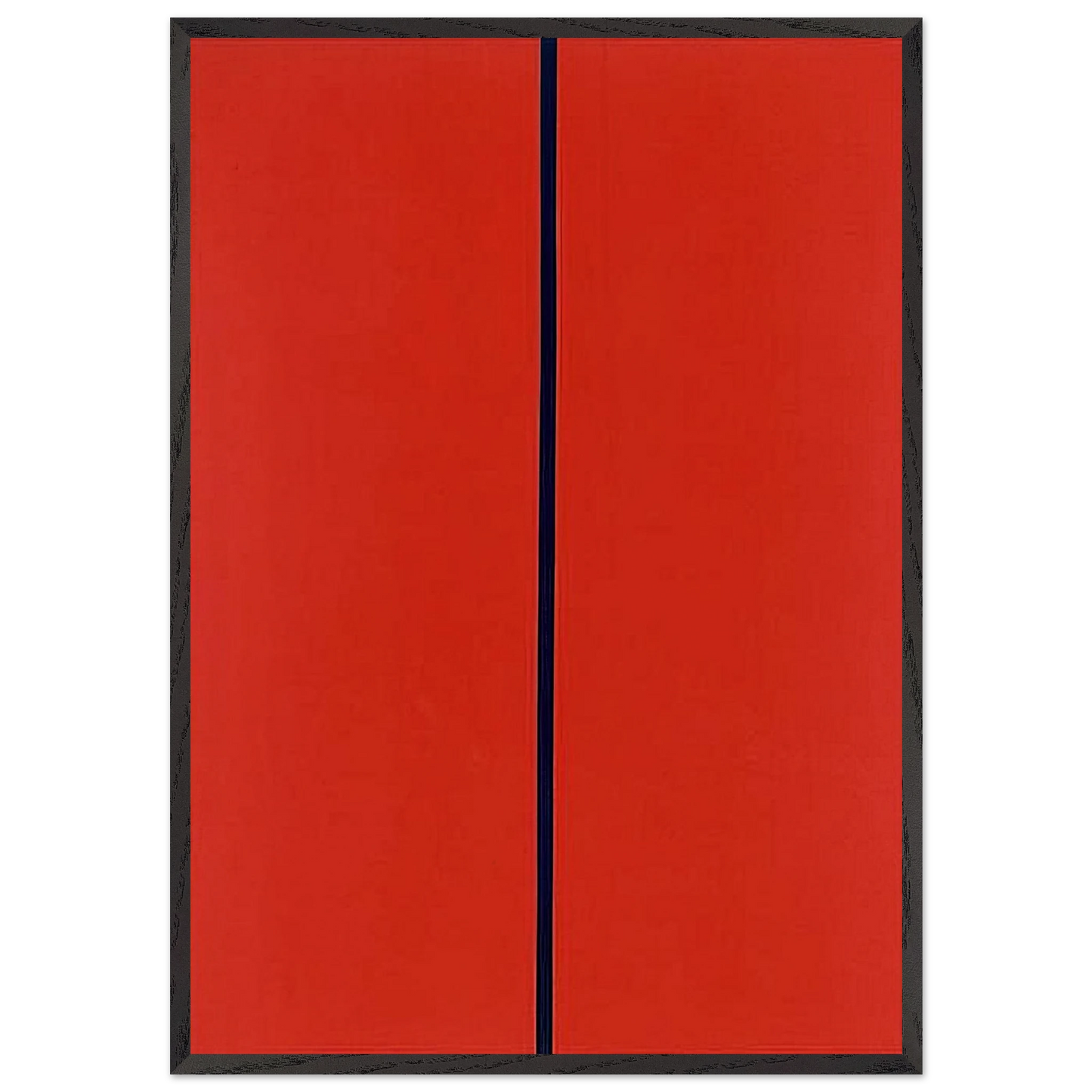 Whos Afraid of Red Yellow and Blue II - Barnett Newman Framed Art Print – Black Wooden Frame - Default Title - -Framed Art Print