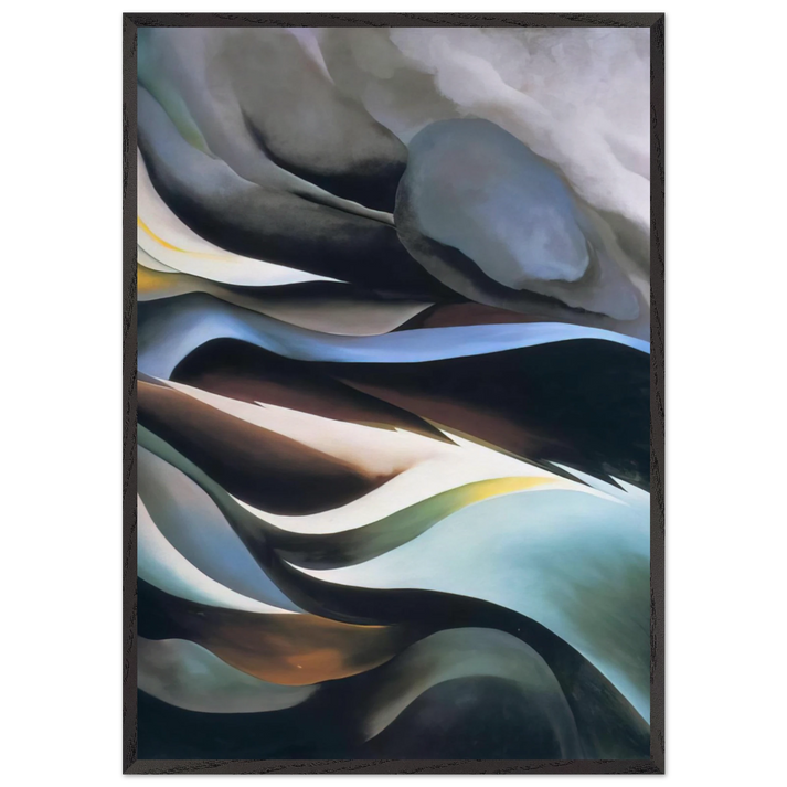 From the Lake - Georgia OKeeffe 70x100 cm / 28x40 inches Framed Art Print – Black Wooden Frame