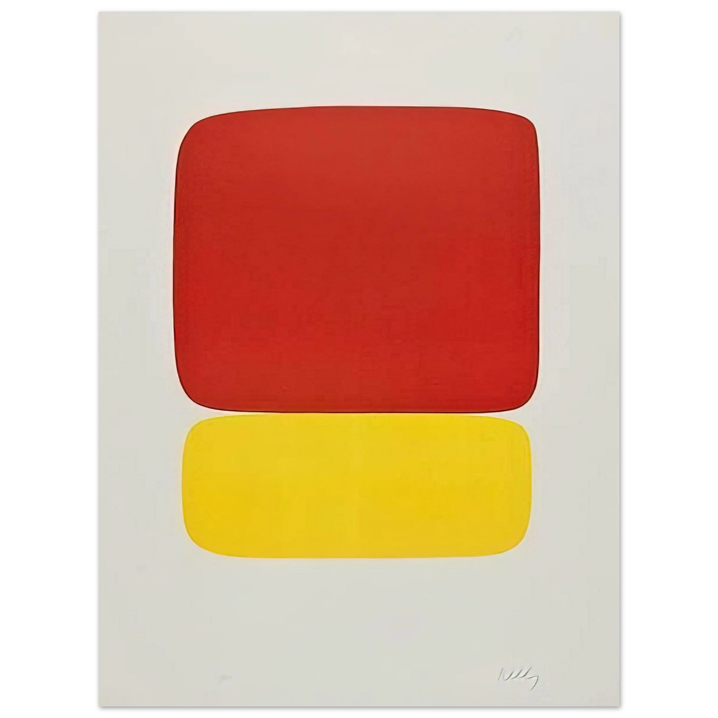 Ellsworth Kelly - Red over Yellow Fine Art Poster - Default Title