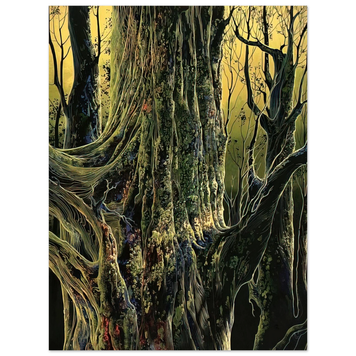 Eyvind Earle - Ancient Tree 75x100 cm / 30x40inches Fine Art Poster