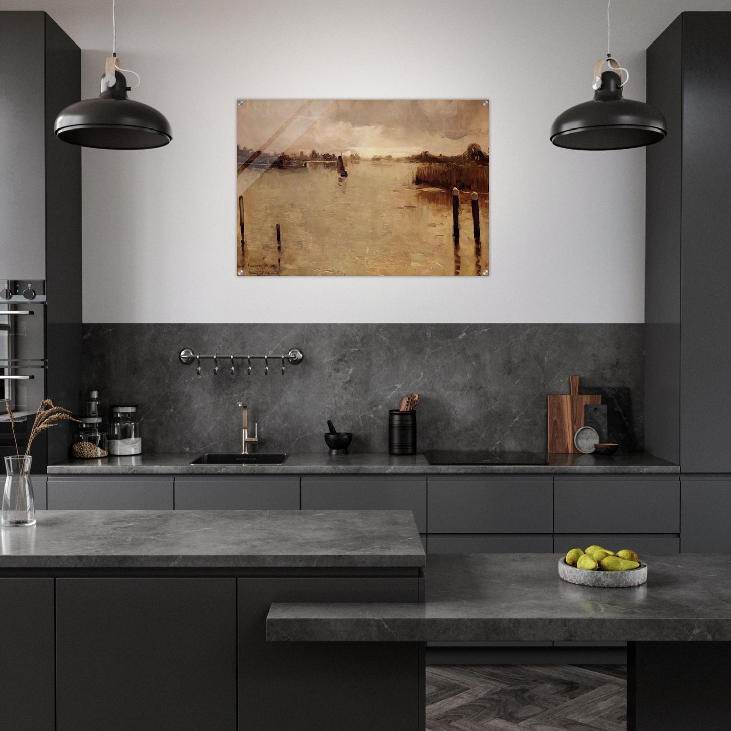 SPAARNWOUDE ISLAND 1883 - Theo van Rysselberghe Acrylic Print - 70x100 cm / 28x40″ inches