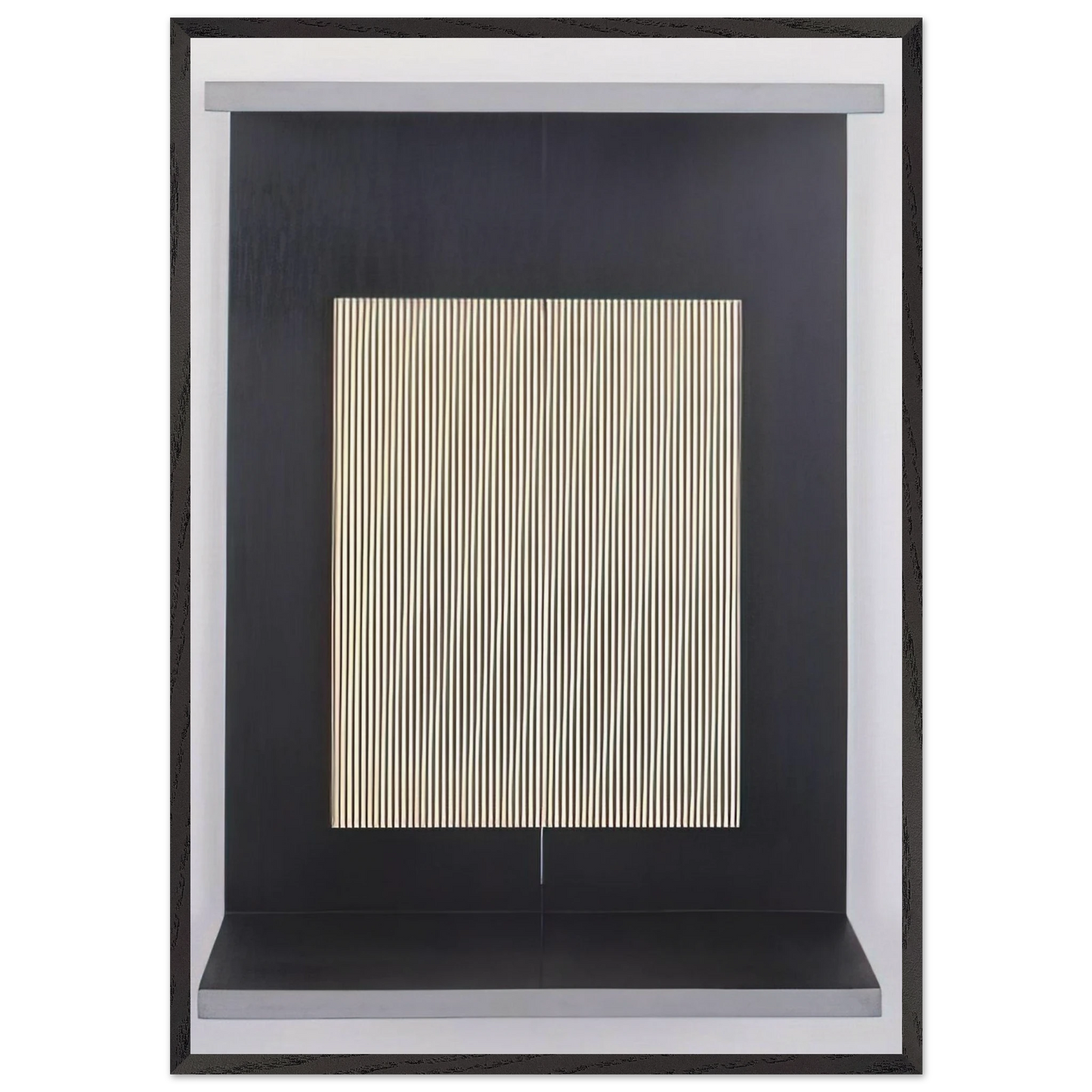 LIGHT TRAP 1965 - Jesus Rafael Soto 70x100 cm / 28x40 inches Framed Art Print – Black Wooden Frame