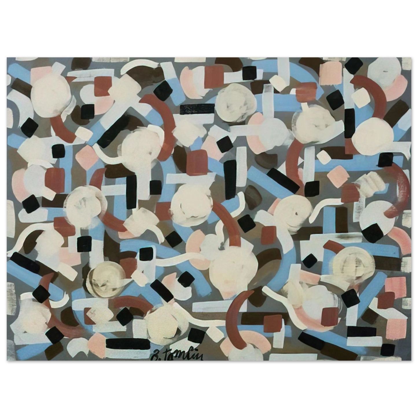 Bradley Walker Tomlin - Untitled - 1952 Fine Art Poster - Default Title