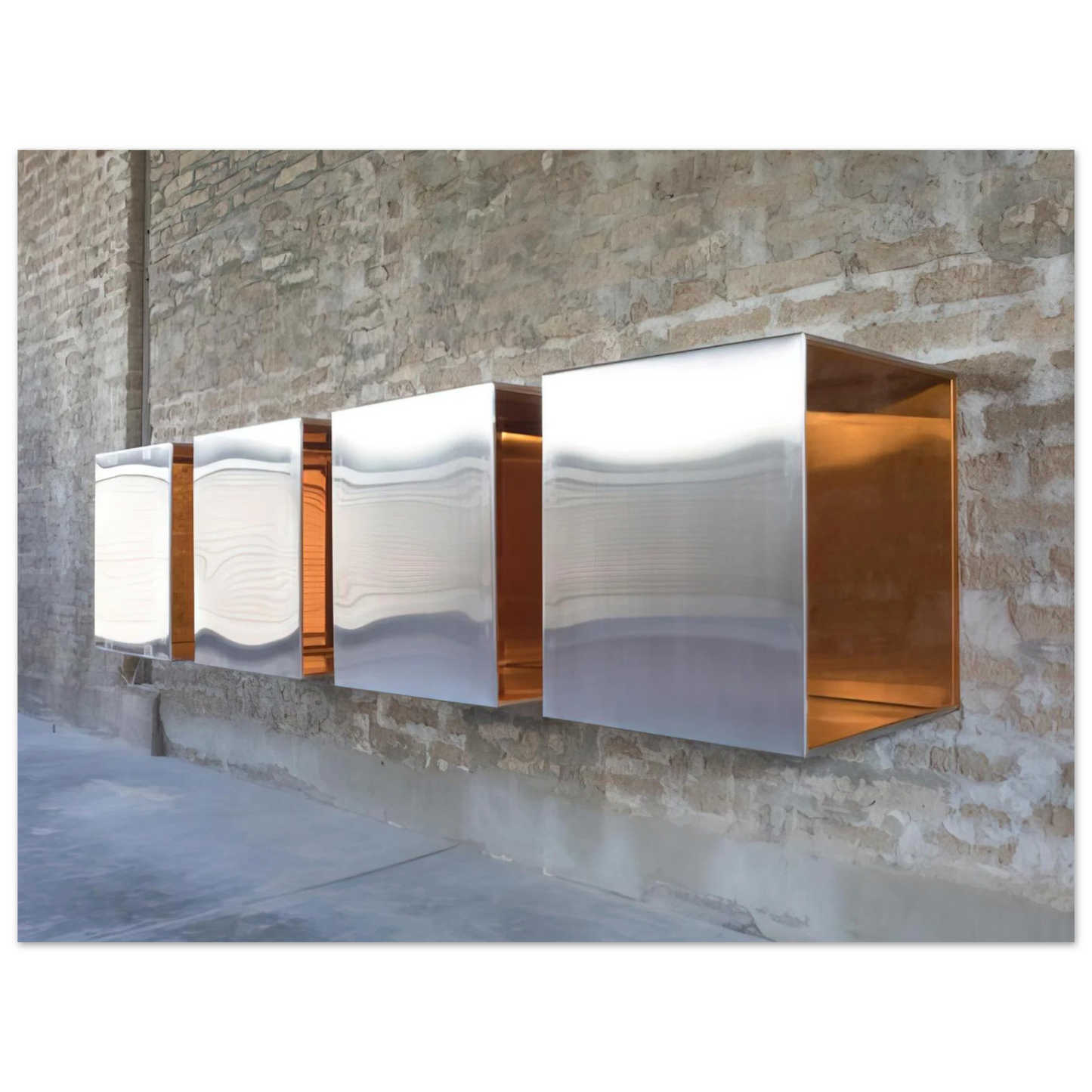 Donald Judd - Untitled First Multi-Unit Work - 1966 Fine Art Poster - Default Title