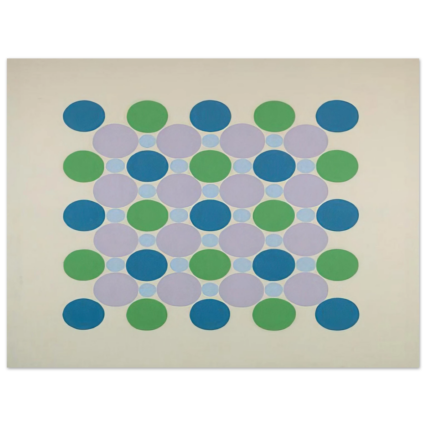 Thomas Downing - Four Blue Five - 1962 Fine Art Poster - Default Title