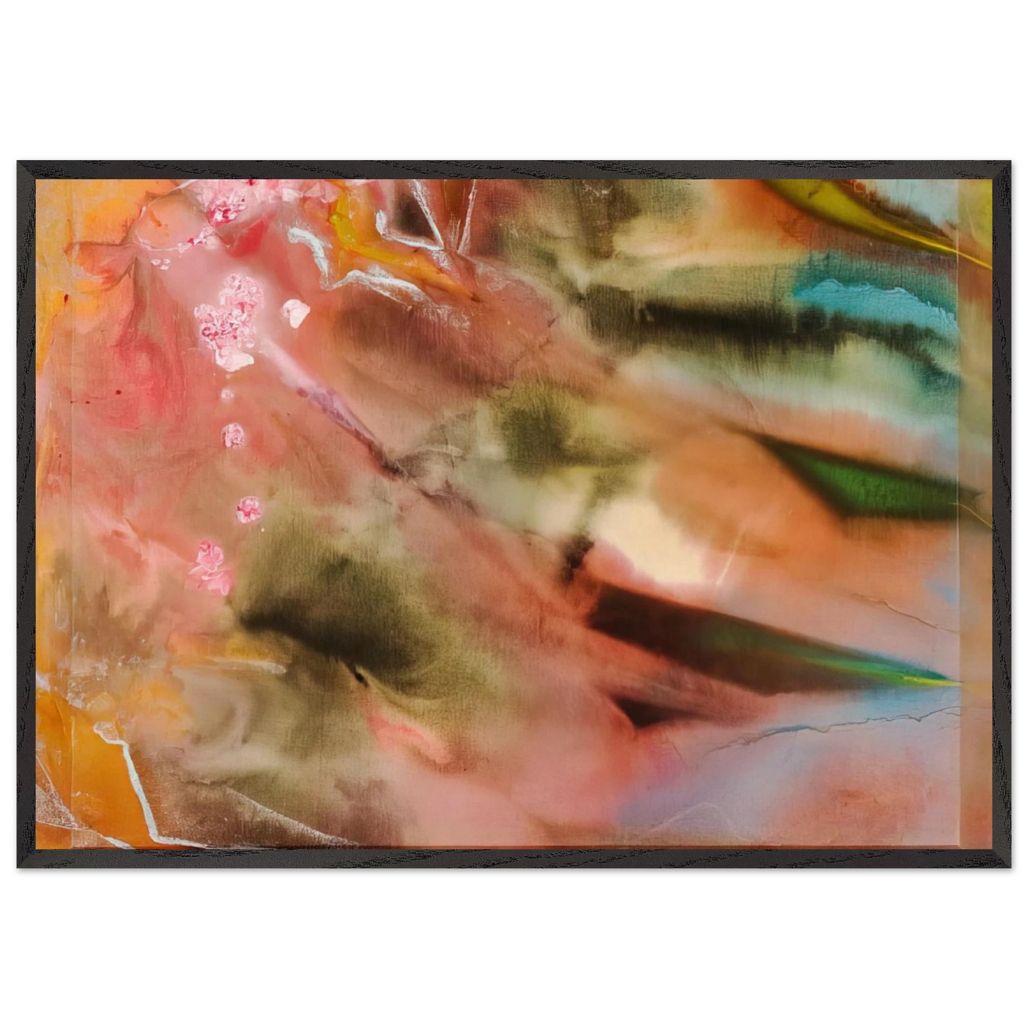 Loon - Sam Gilliam 70x100 cm / 28x40 inches Framed Art Print – Black Wooden Frame