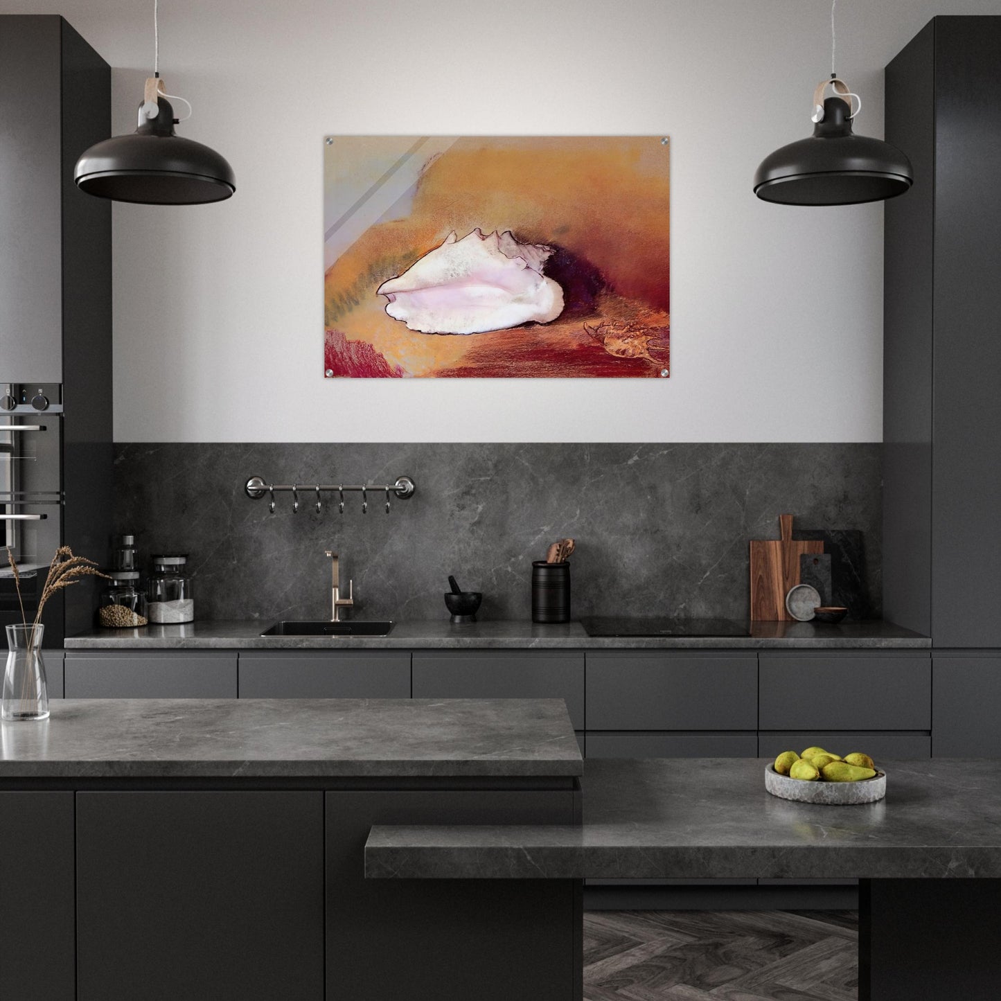 THE SEASHELL 1912 - Odilon Redon Acrylic Print - 70x100 cm / 28x40″ inches